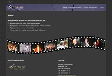 Website venmansproductions.com